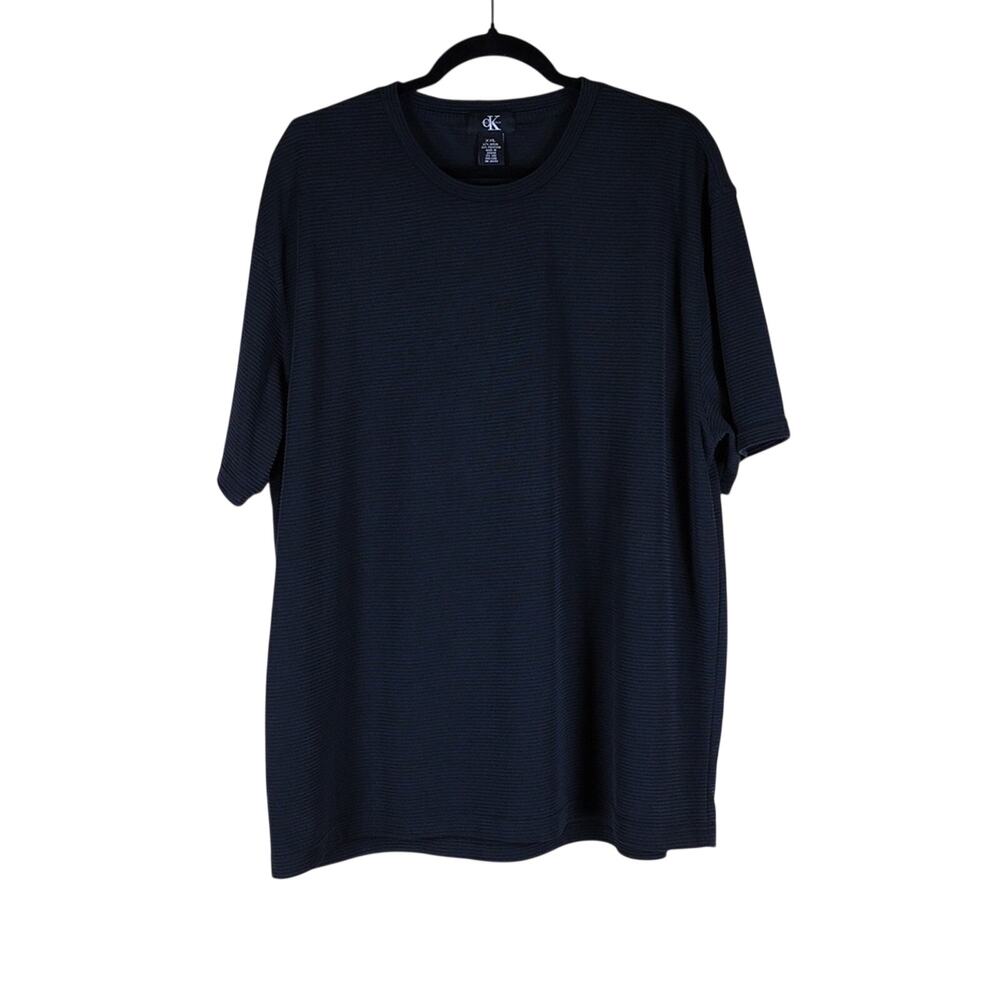 Calvin Klein T-Shirt Men’s XXL Black Modal Stretch Lightweight Short Sleeve Tee